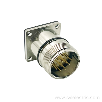 Field Wireable Round M23 Male Flange Installation Connector